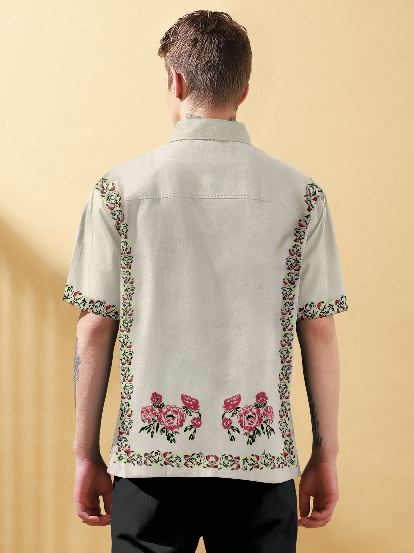Floral print Beige Shirt
